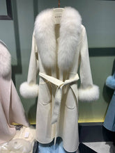 Cashmere Fox Fur Luxury Overcoat