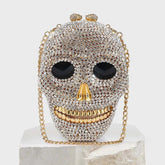 Diamond Skull Clutch Bag