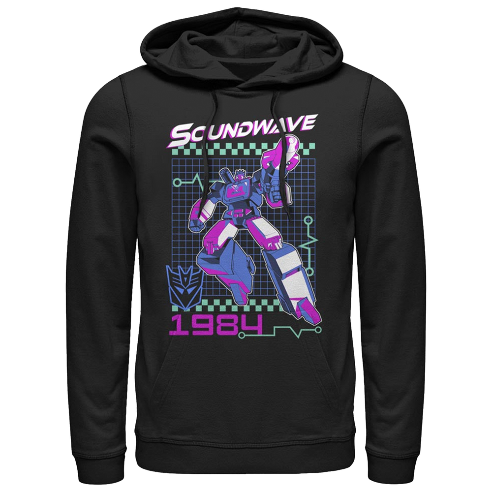 Transformers Soundwave Retro Men's Hooded Fleece Sweatshirt