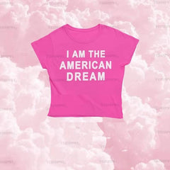 I Am The American Dream Crop Top