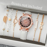 6PCS/Set Watch Bracelet Set(Without Box)