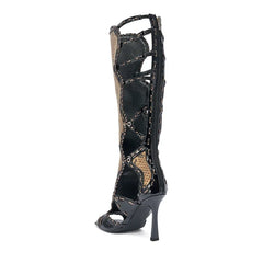 Gladiator Leather High Heels