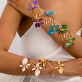 Flower Arm Cuff Bracelet