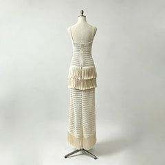 Dolores Knitted Fringe Maxi Dress