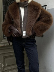 Chic Fur Plush Coat