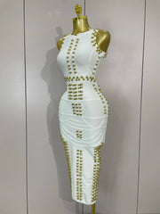Hollywood Bandage Midi Dress