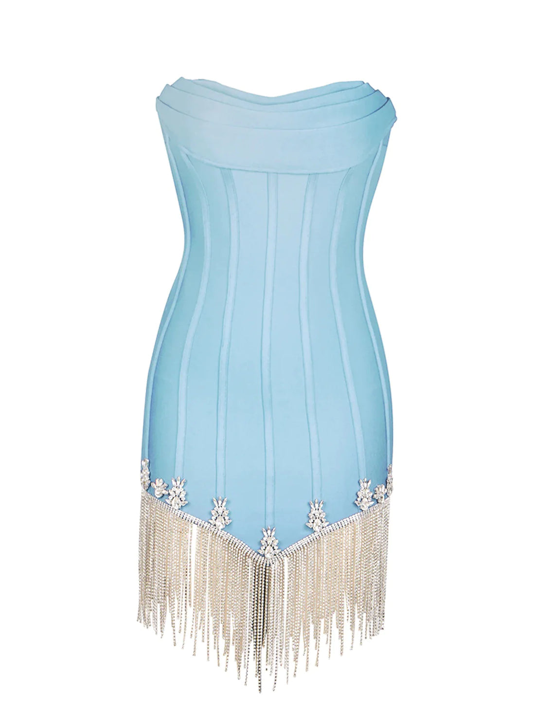 Abigail Embellishment Bandage Mini Dress