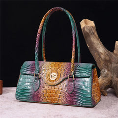 Crocodile Vintage Leather Handbag