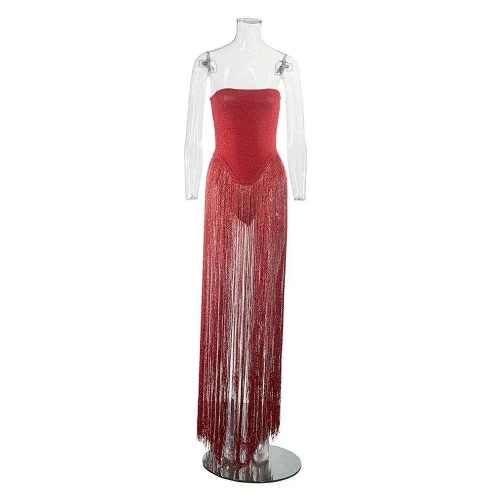 Aspen Tassel Bandage Dress