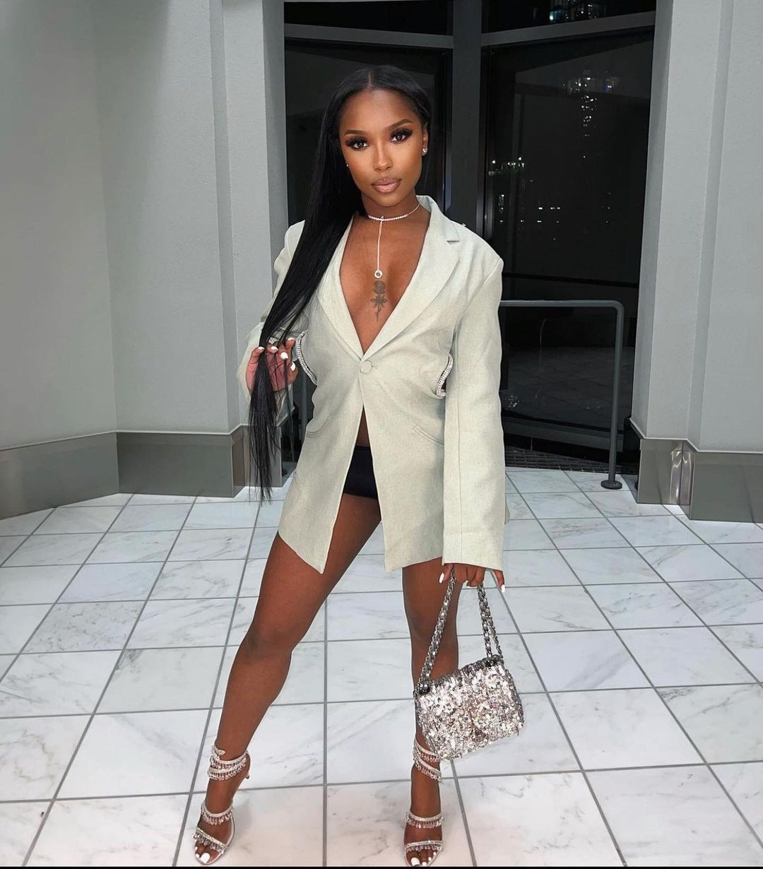Cherry On Top Backless Diamond Blazer
