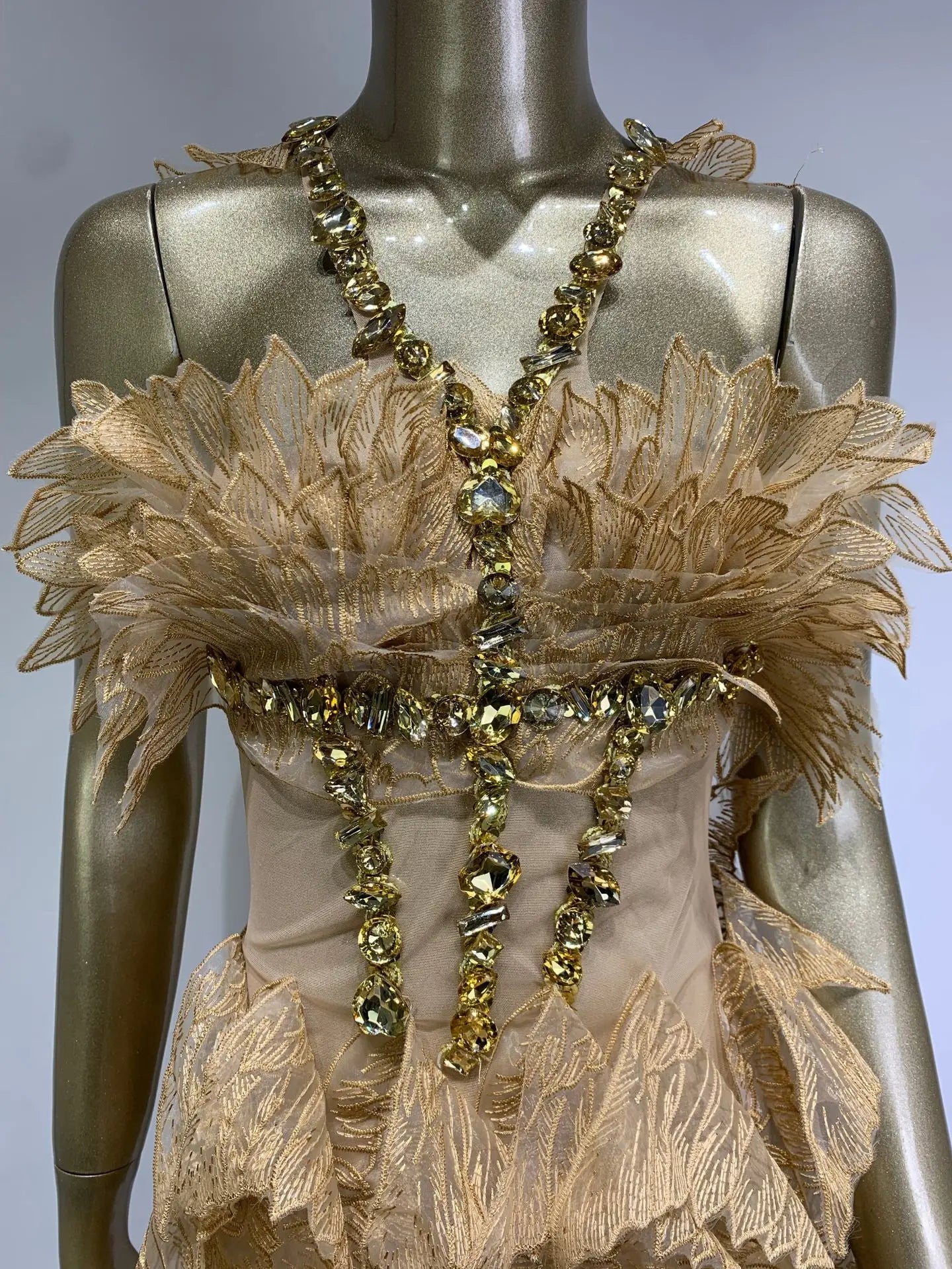 Crystal Swan Mini Dress