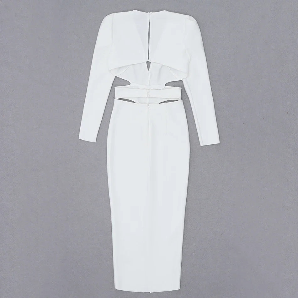 First Lady Bandage Midi Dress