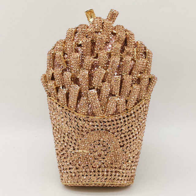 Fries Rainbow Clutch Bag
