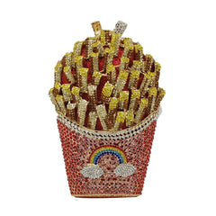 Fries Rainbow Clutch Bag