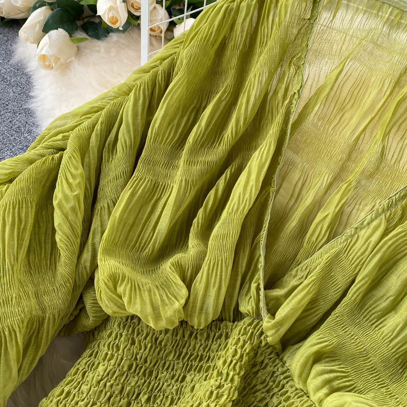 Chiffon Puff  Sleeve Top