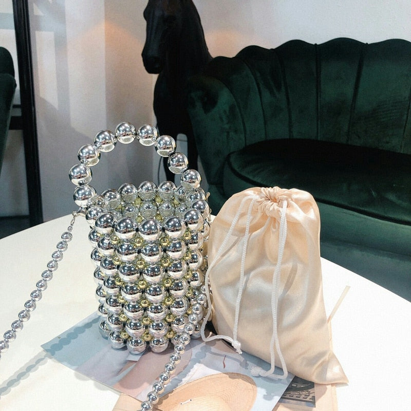 Her Pearls Beading Tote Bag