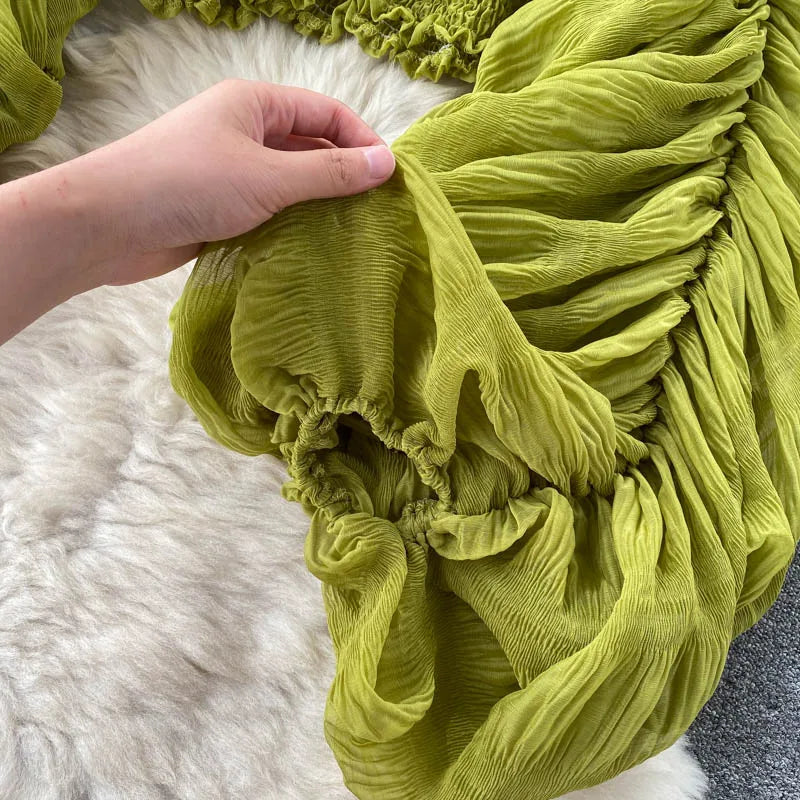 Chiffon Puff  Sleeve Top