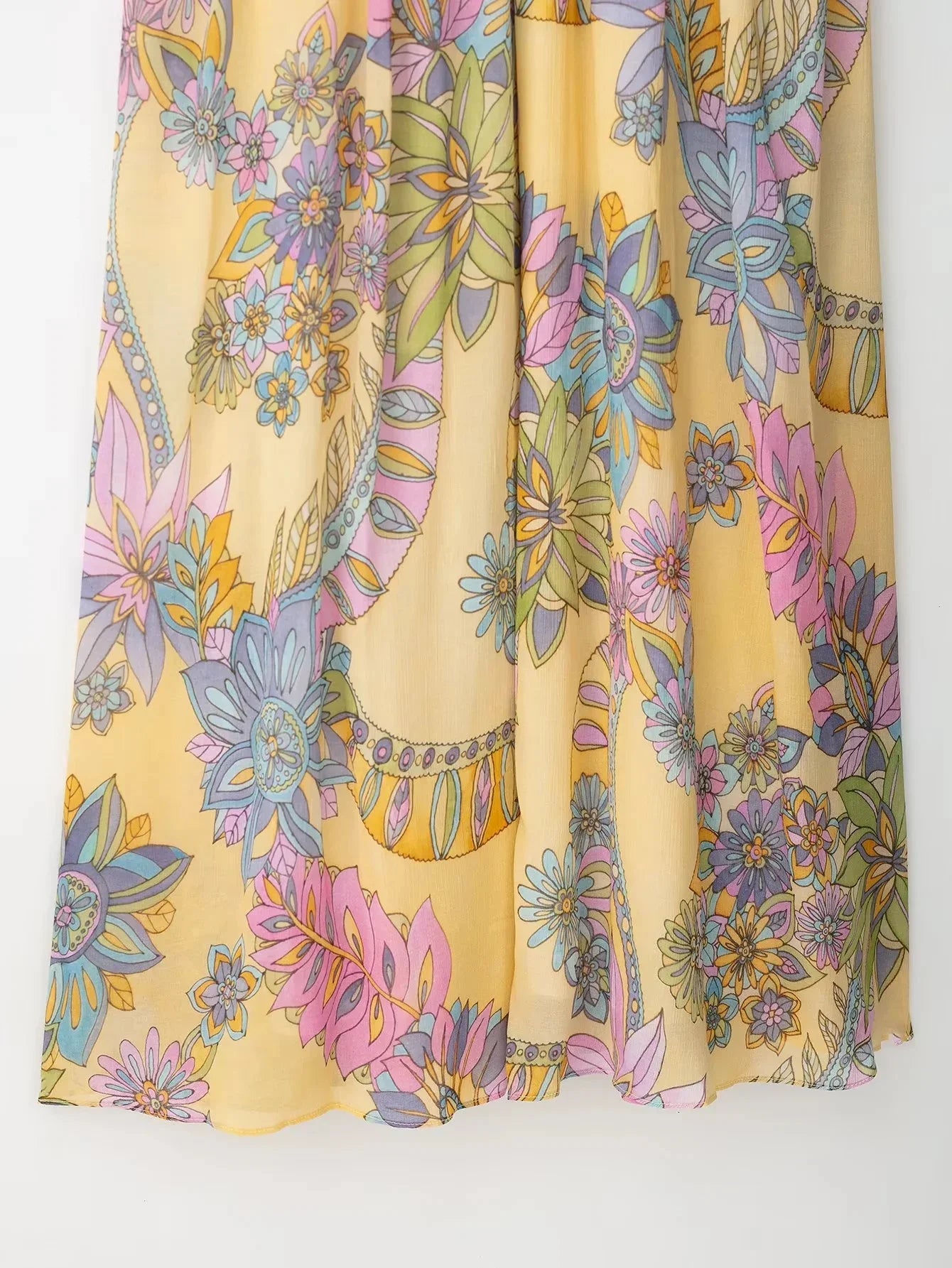 Foral Chiffon Maxi Dress