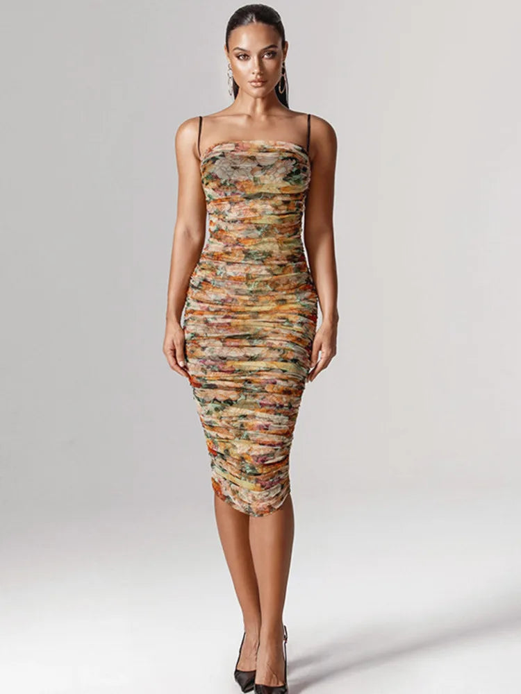 Aylee Floral Midi Dress