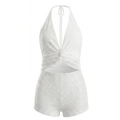 Amina Sequin Short Set