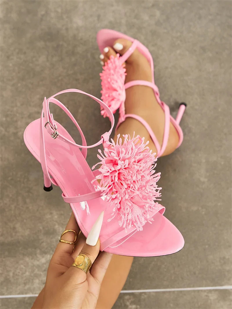 Coral High Heels