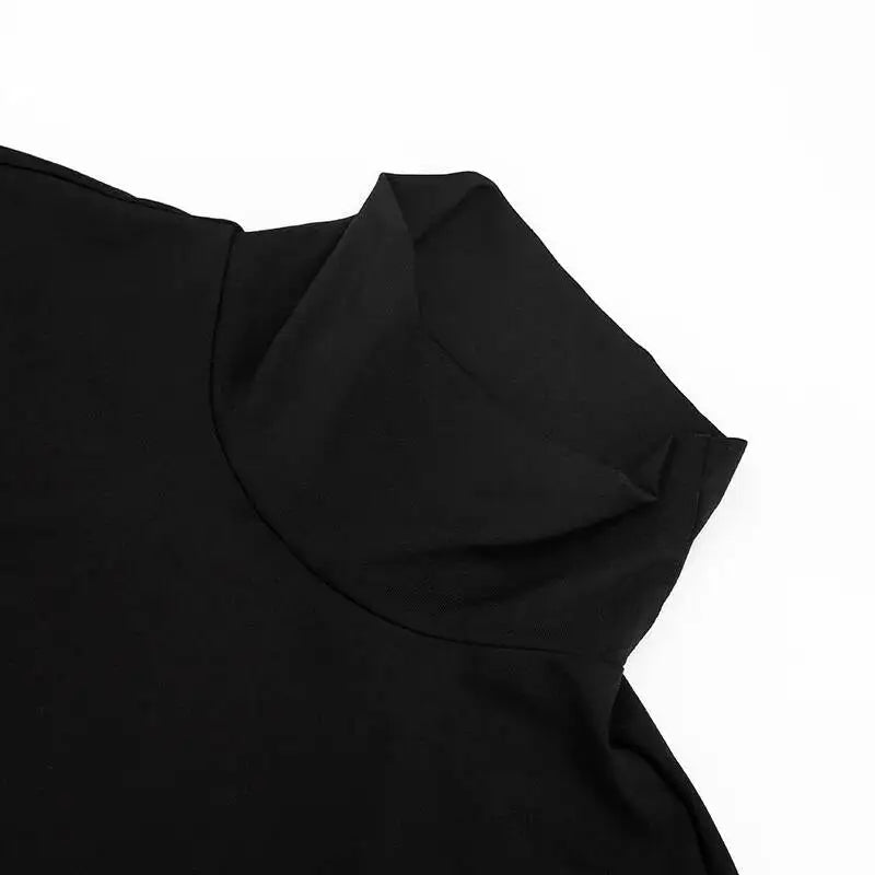 Buckle Turtleneck Mini Dress