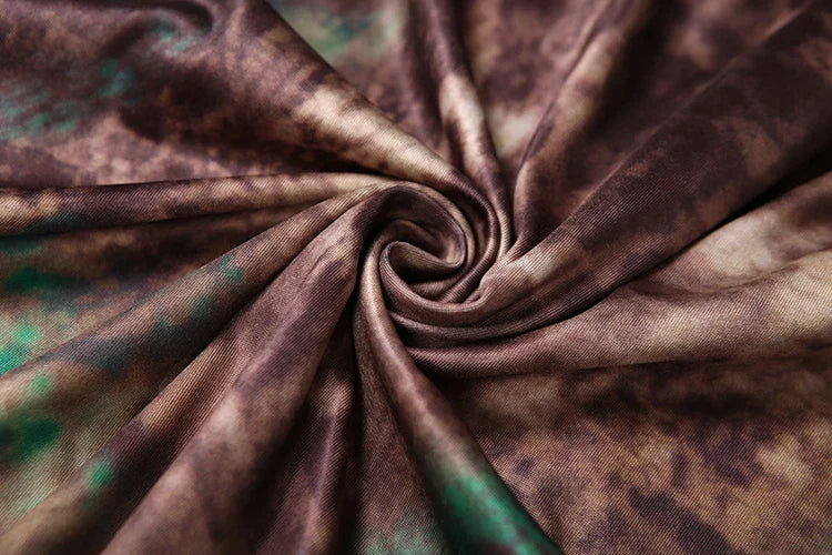 A Tie-Dye Print Maxi Dress