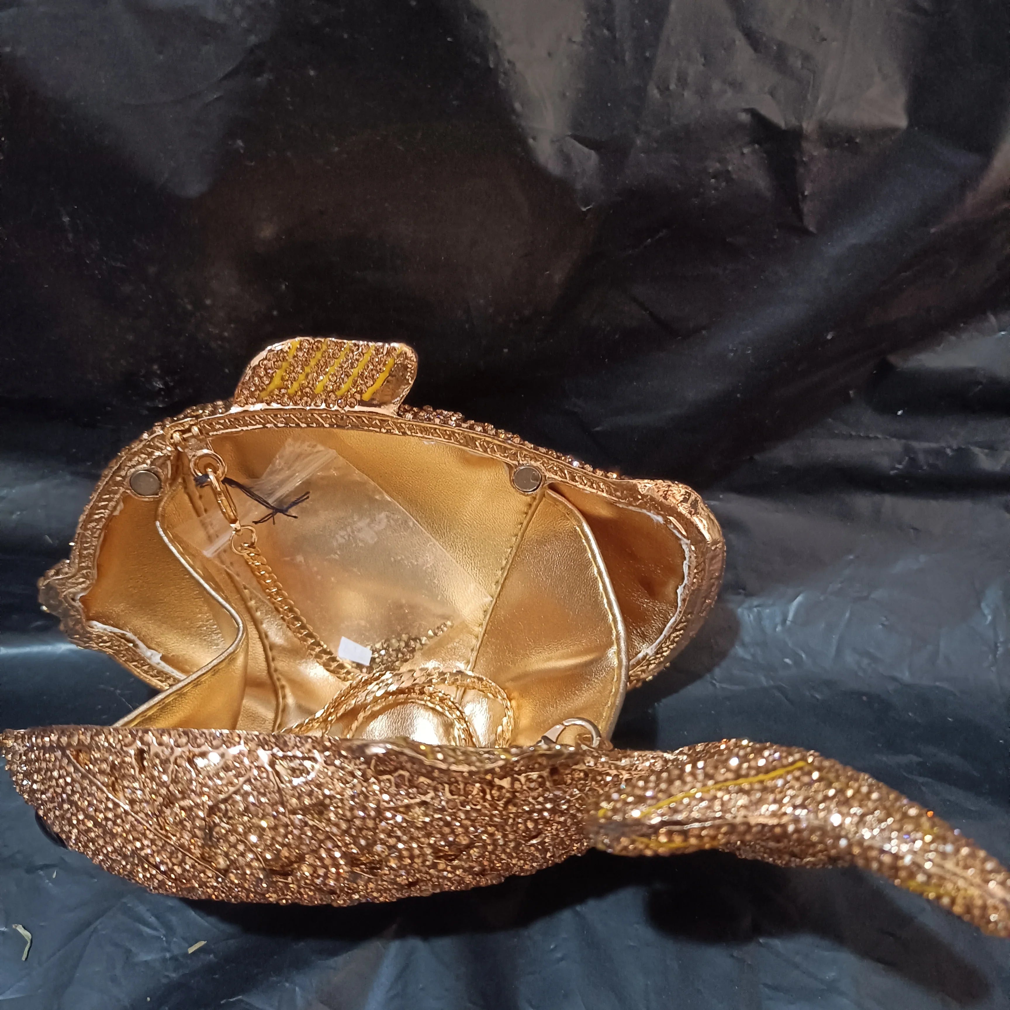 Fish Rhinestone Clutch Bag
