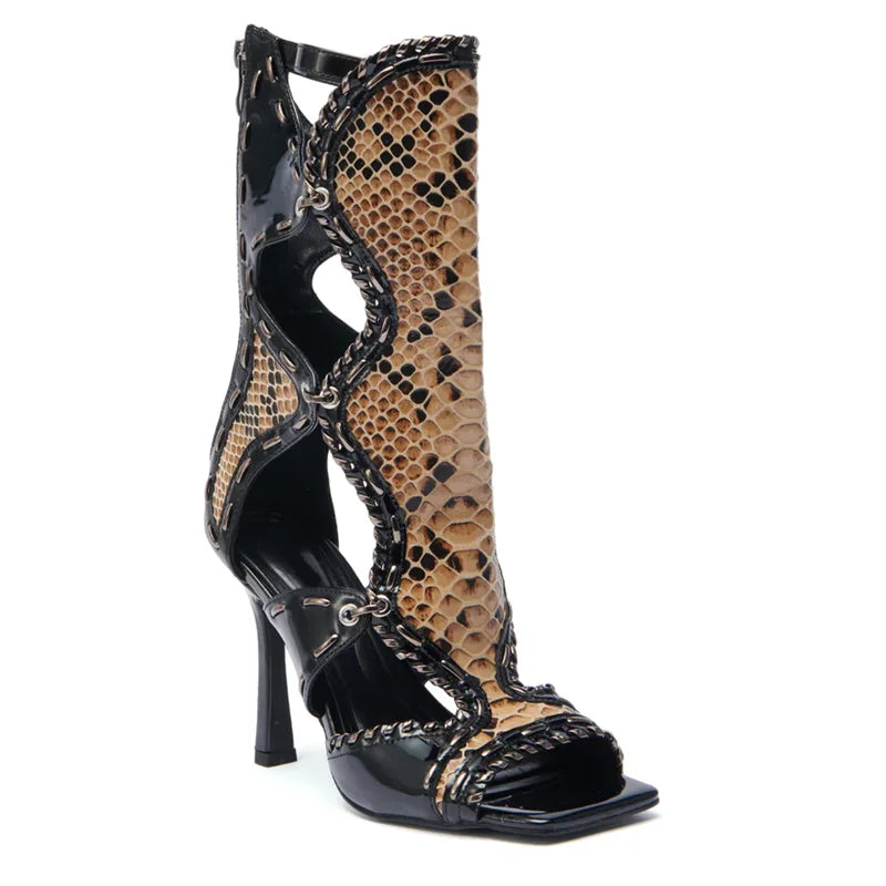 Gladiator Leather High Heels