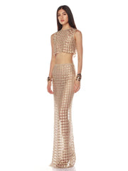 Champagne Skirt SSet