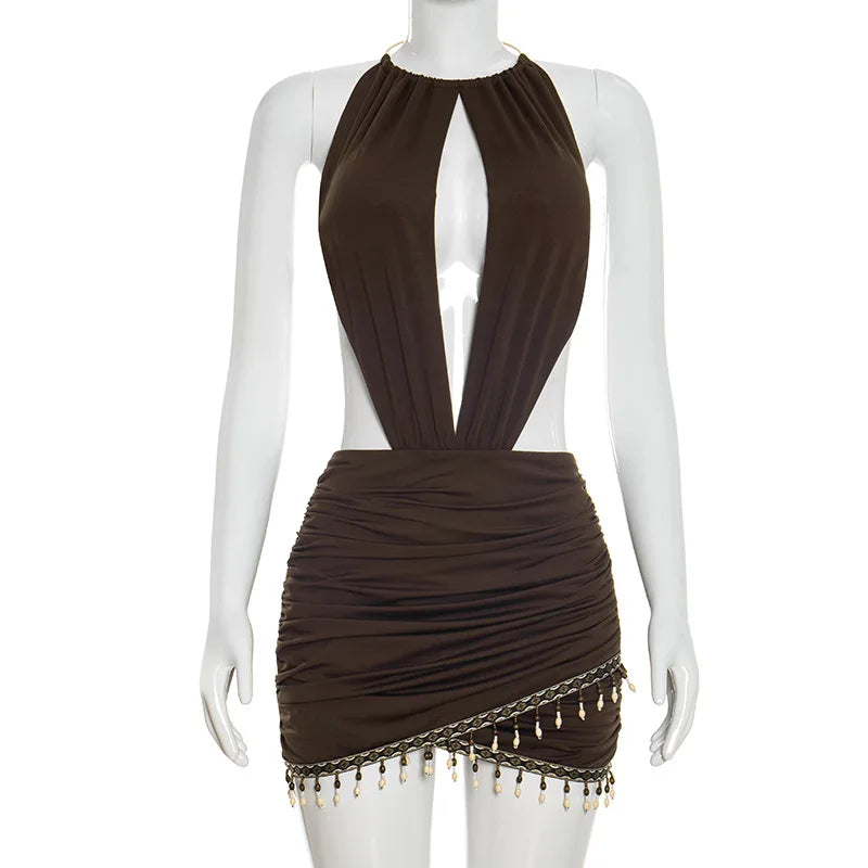 Bohemian Gyal Ruched Dress