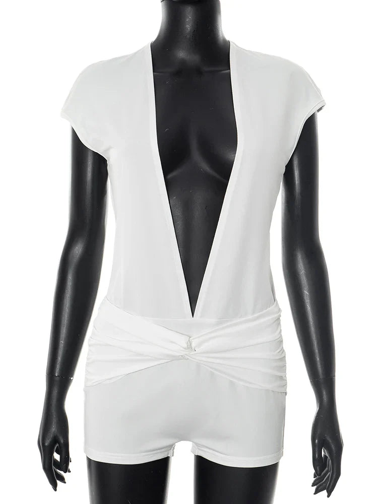 Elliana Ruched Romper