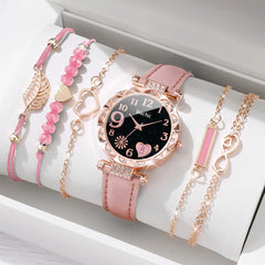 6PCS/Set Watch Bracelet Set（Without Box）