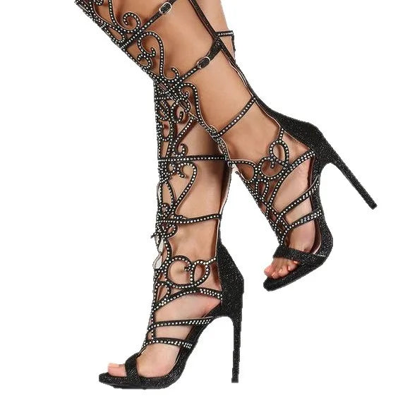Bling Bling Embellished High Heels