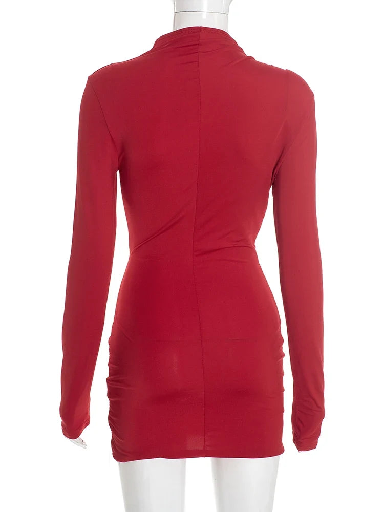 Anila Ruched Mini Dress