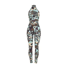 Geometric Print Pants Set