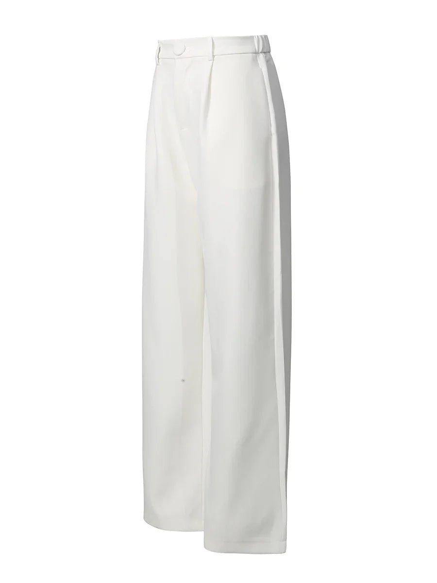 Chic Beaded Blazer Pants Set
