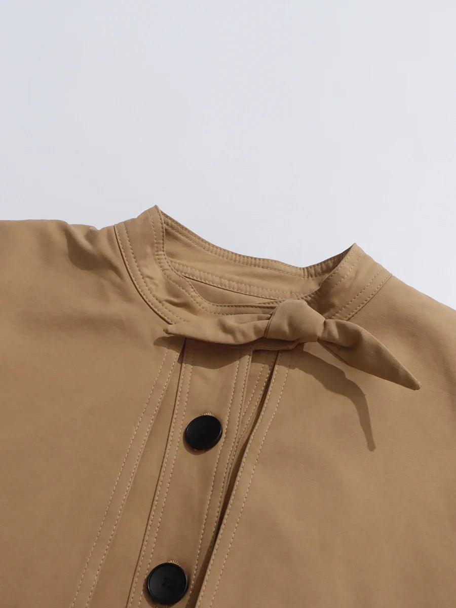 Bowknot Trench Coat