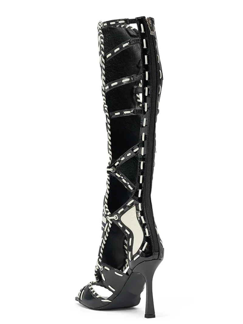 Gladiator Leather High Heels