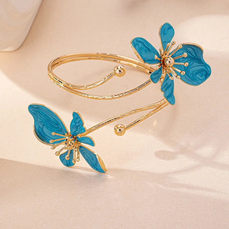 Flower Arm Cuff Bracelet