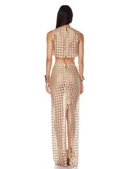 Champagne Skirt SSet