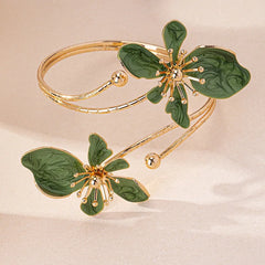 Flower Arm Cuff Bracelet