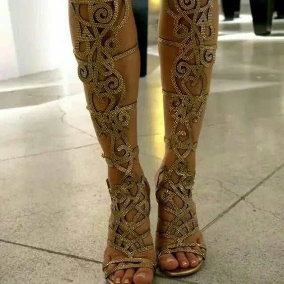 Bling Bling Embellished High Heels