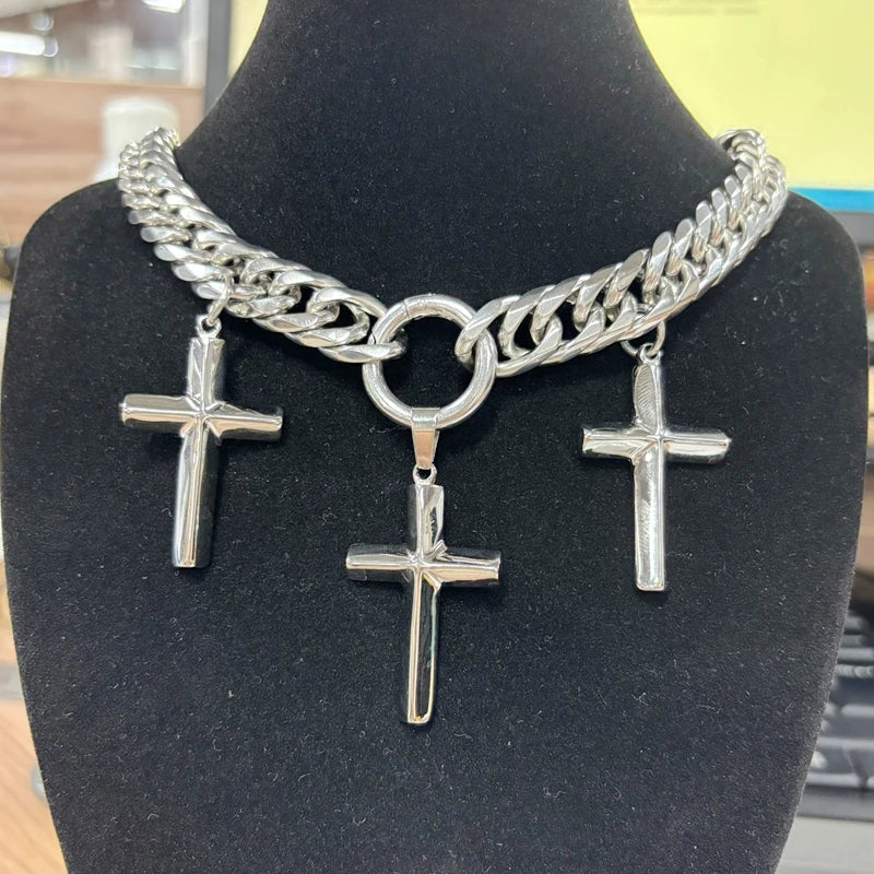 Cross Pendant Choker