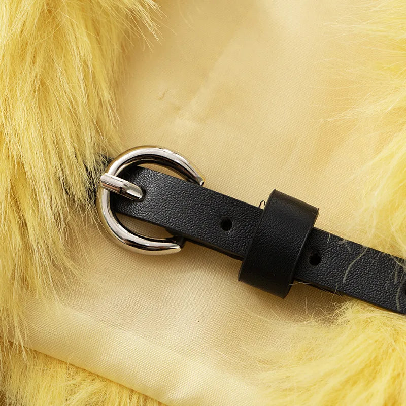 Fur Plush Cropped Jacket