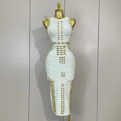 Hollywood Bandage Midi Dress