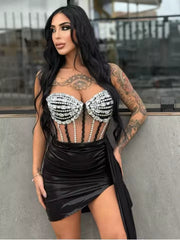 A Star Strapless Skirt Set