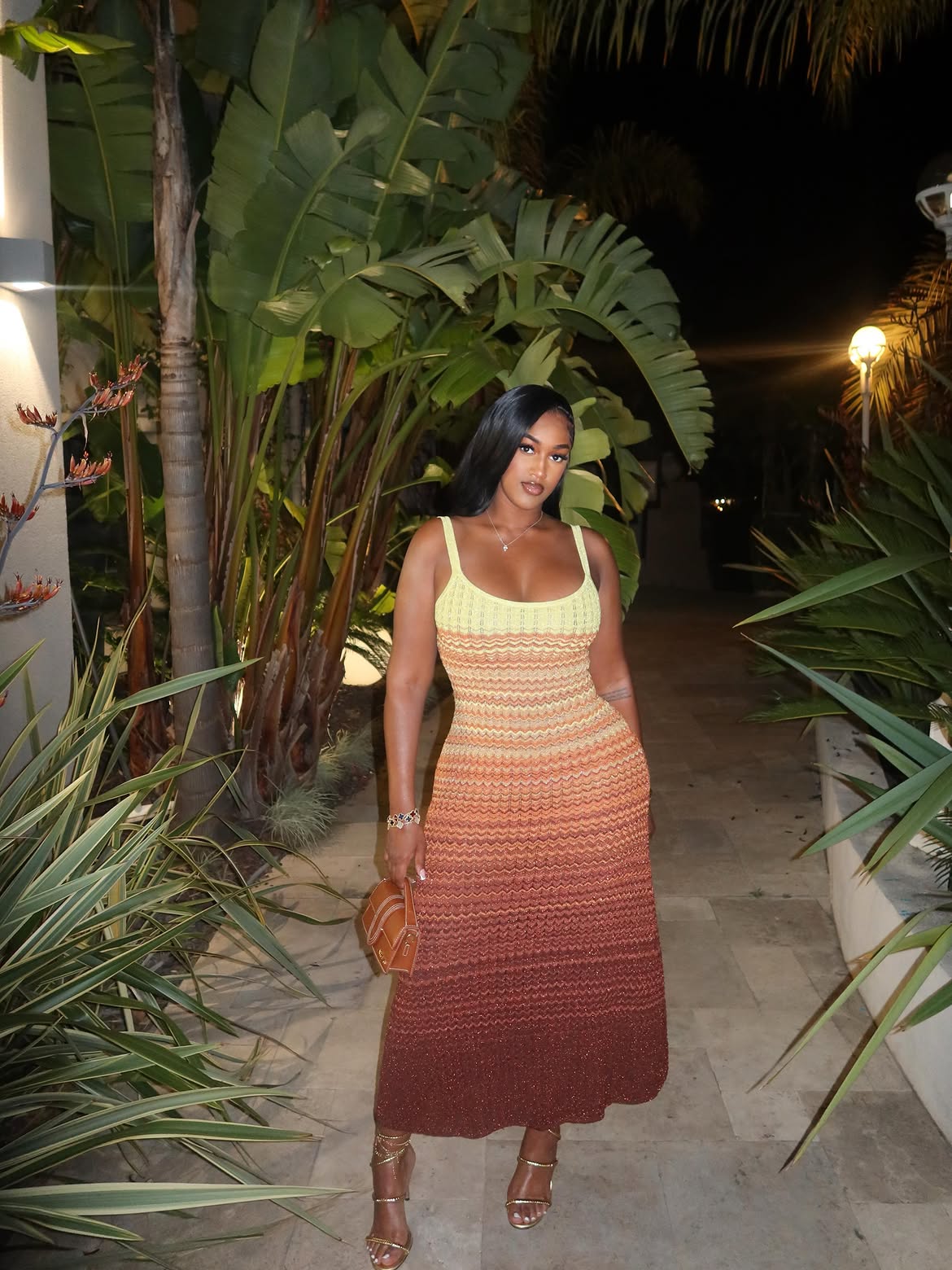 Boho Knitted Maxi Dress