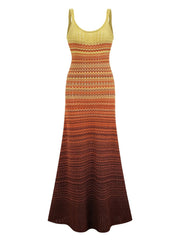 Boho Knitted Maxi Dress