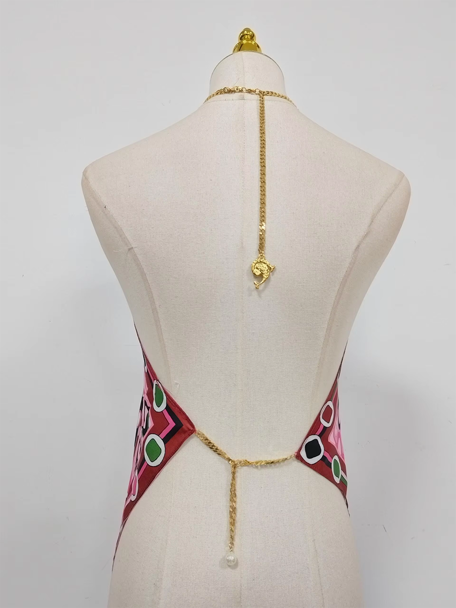 Asymmetrical Satin Tank Top